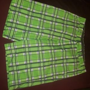 SLIGO GOLF PLAID SHORTS 32-34